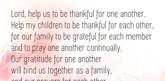 Prayers for the family unit